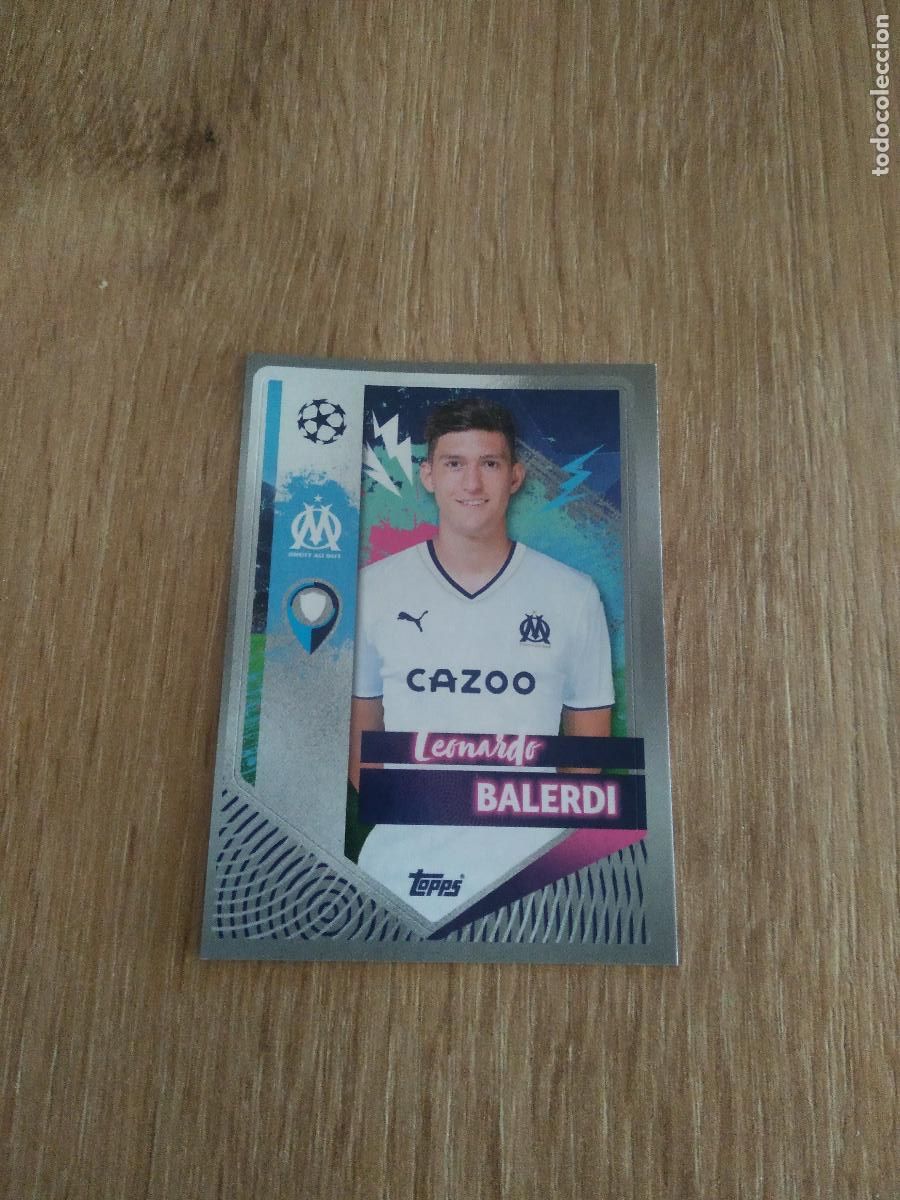 Cartes &agrave; collectionner de Football: 335 BALERDI OLYMPIQUE MARSELLA CROMO FUTBOL UEFA CHAMPIONS LEAGUE 2022-2023 TOPPS 22-23