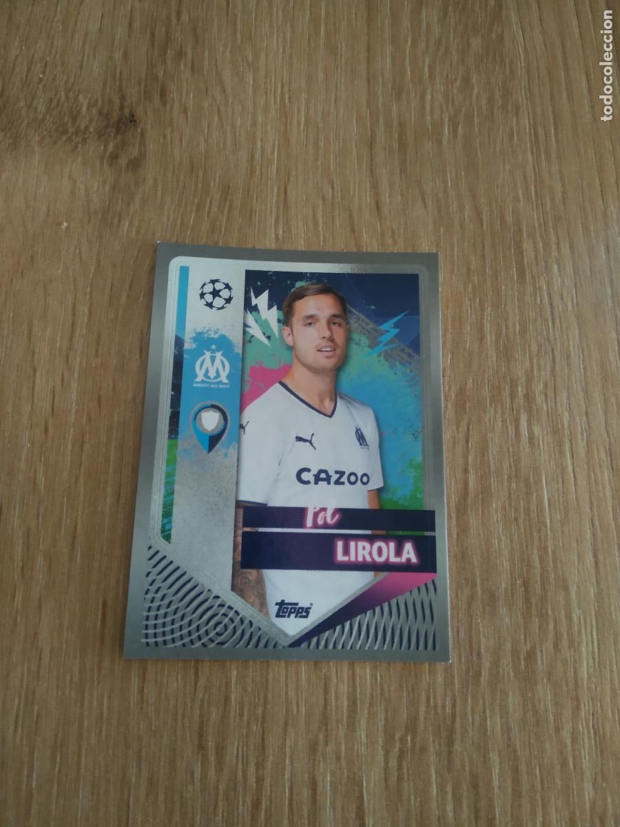 Fu&szlig;ball-Sticker: 337 POL LIROLA OLYMPIQUE MARSELLA CROMO FUTBOL UEFA CHAMPIONS LEAGUE 2022-2023 TOPPS 22-23