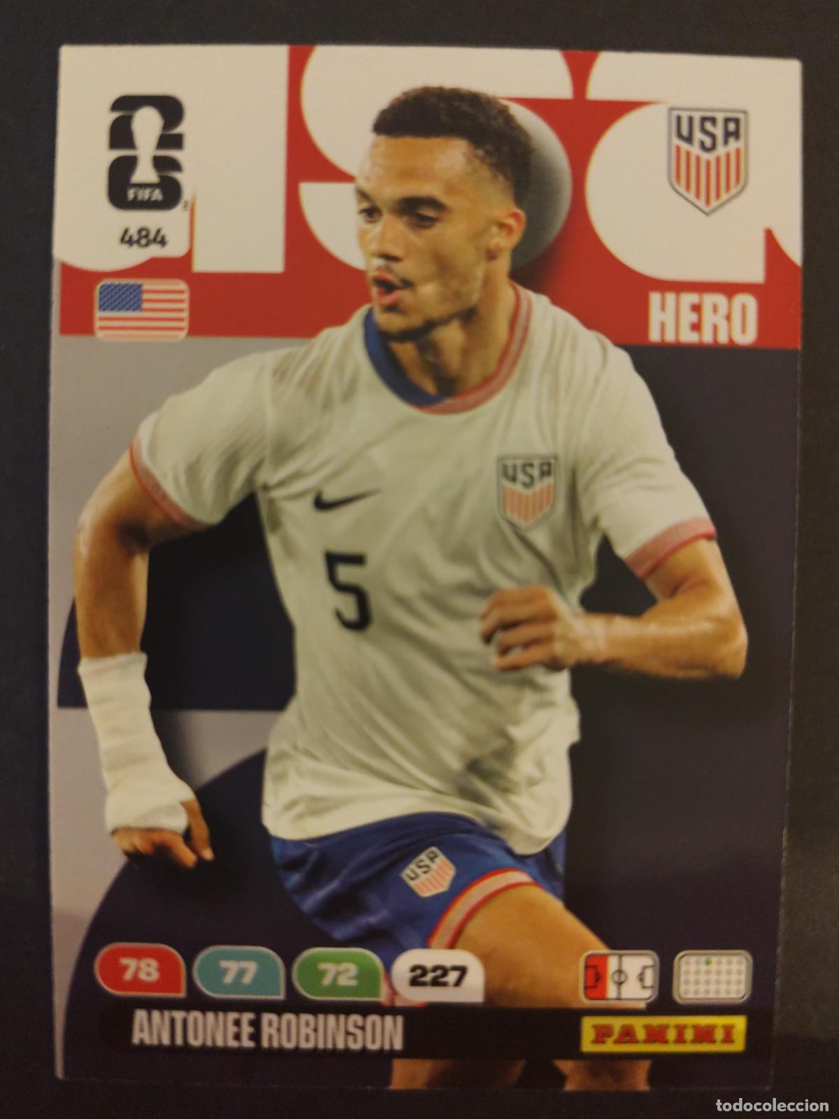 Fu&szlig;ball-Sticker: 484 ANTONEE ROBINSON ESTADOS UNIDOS USA ADRENALYN MUNDIAL FIFA WORLD CUP 2026 PANINI