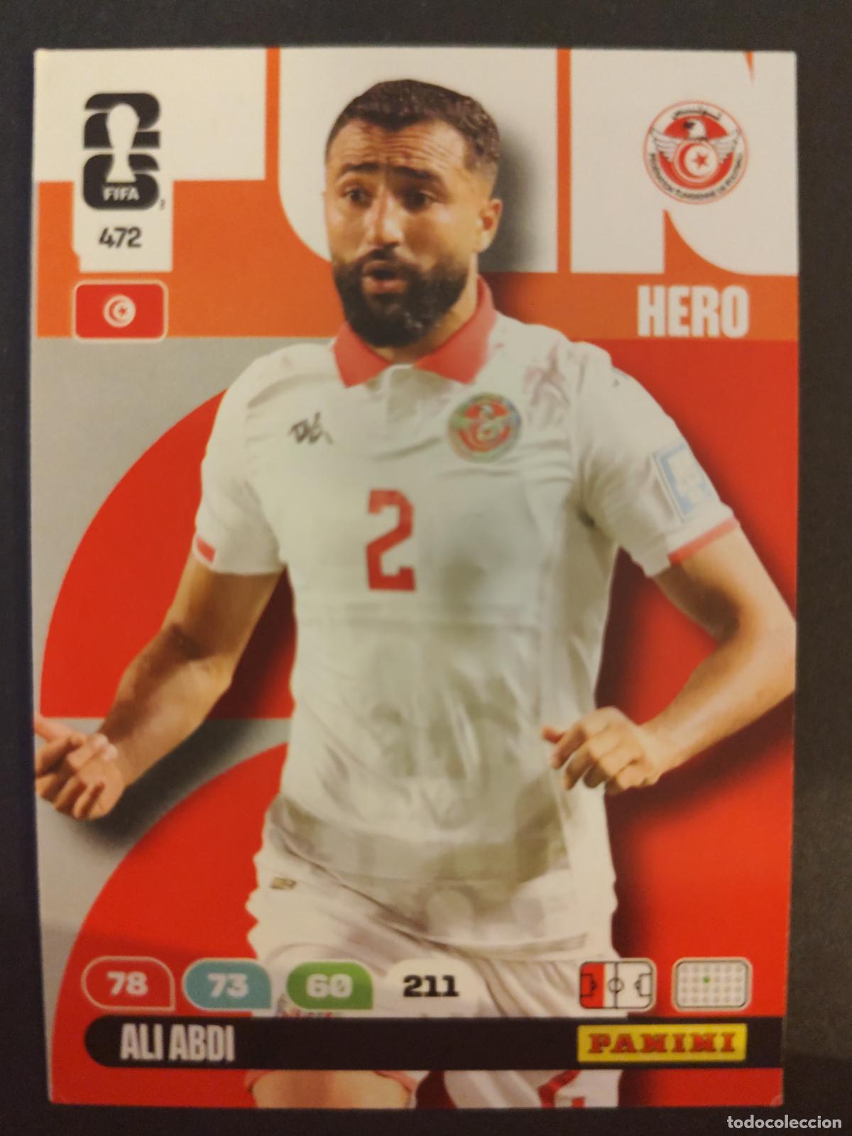 Cromos de F&uacute;tbol: 472 ALI ABDI T&Uacute;NEZ ADRENALYN MUNDIAL FIFA WORLD CUP 2026 PANINI