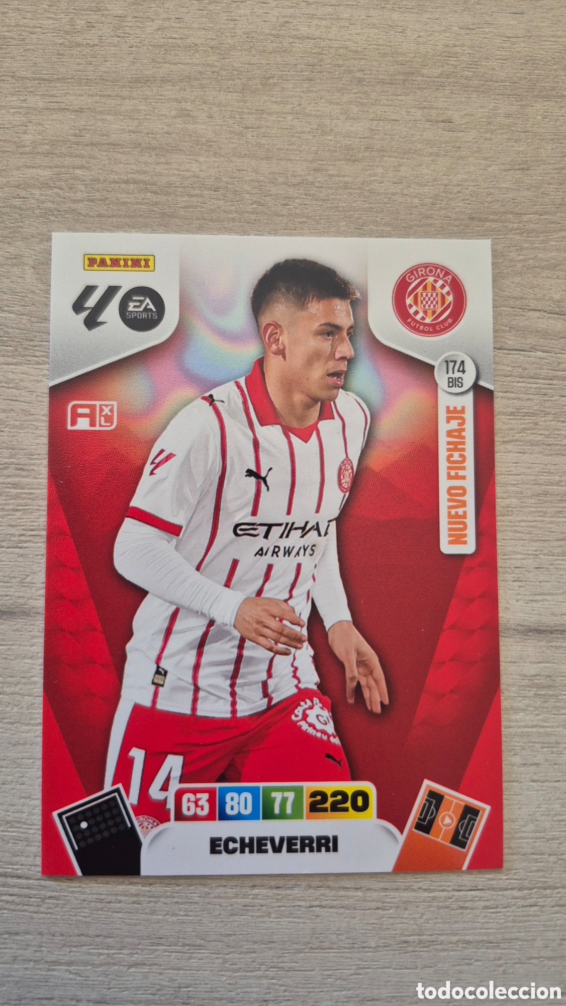 Cromos de F&uacute;tbol: N&deg;174Bis Girona Echeverri Adrenalyn 25/26