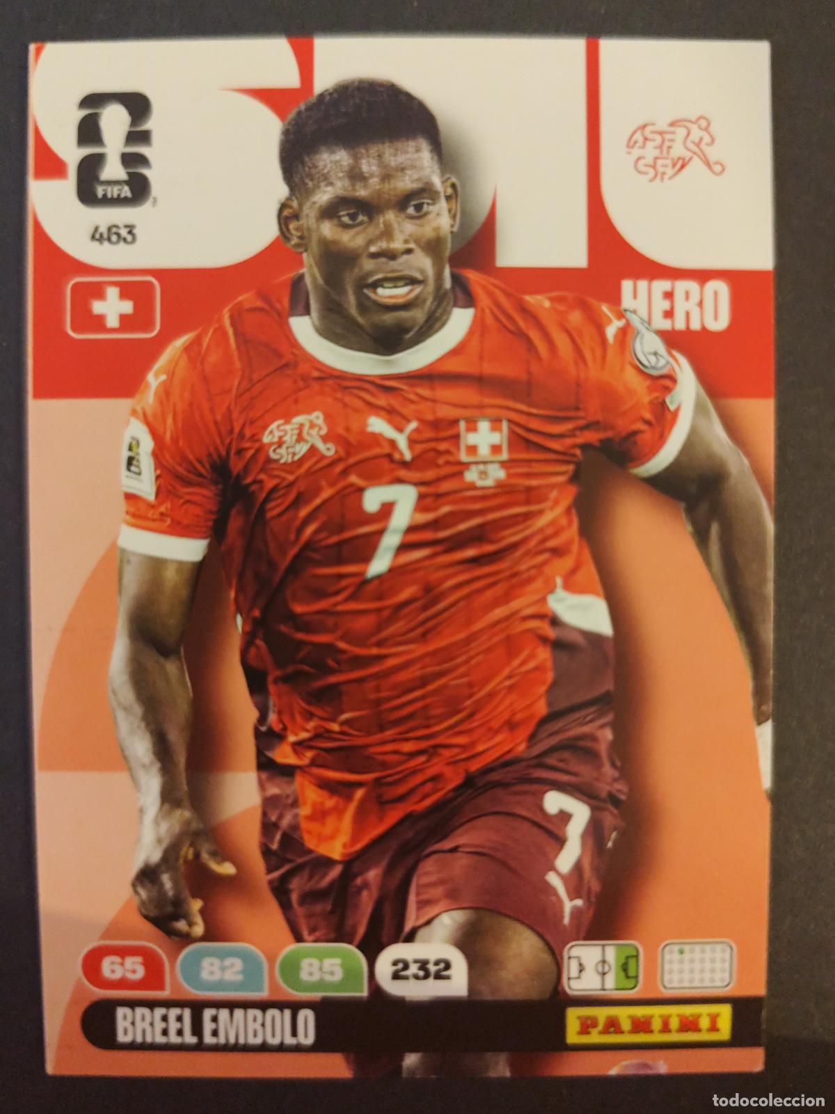 Cromos de F&uacute;tbol: 463 BREEL EMBOLO SUIZA ADRENALYN MUNDIAL FIFA WORLD CUP 2026 PANINI