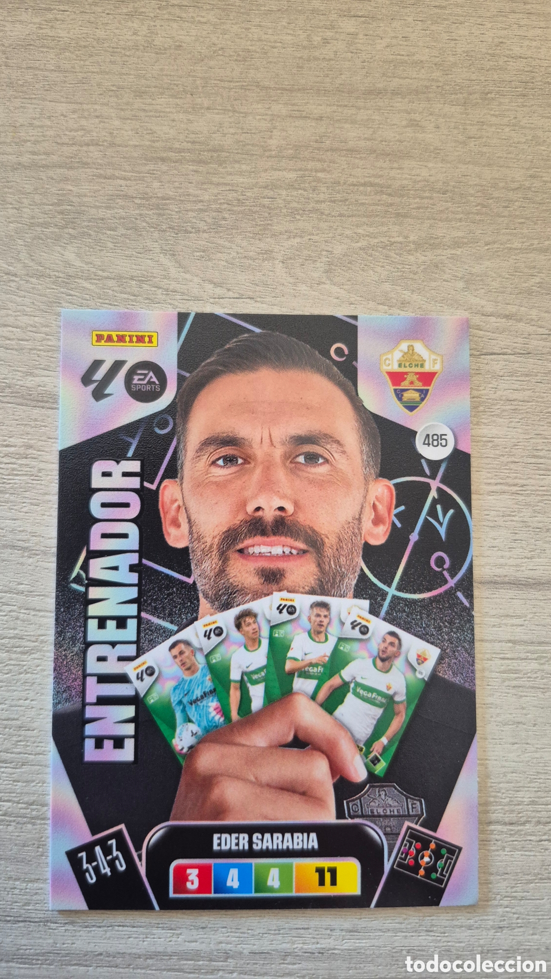 Cromos de F&uacute;tbol: N&deg;485 Elche Eder Sarabia Adrenalyn 25/26
