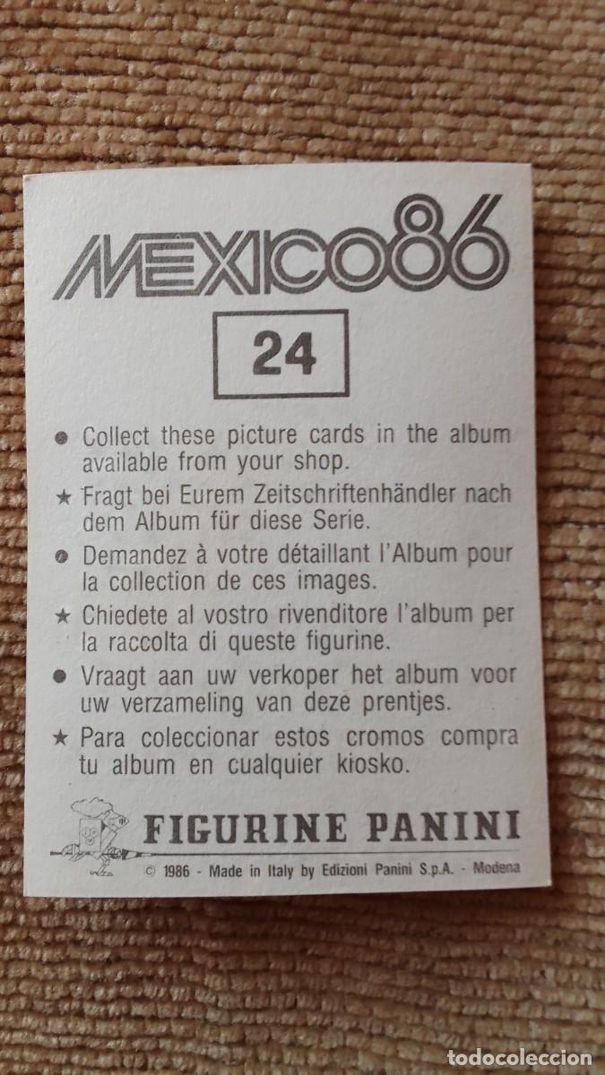 Cromos de f&uacute;tbol: CROMO MEXICO 86. LEON. 24. PANINI. - Foto 2