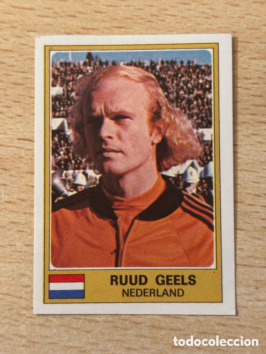 Cromos de F&uacute;tbol: # 197 Ruud Geels Holanda Euro Football 76 Panini sin pegar