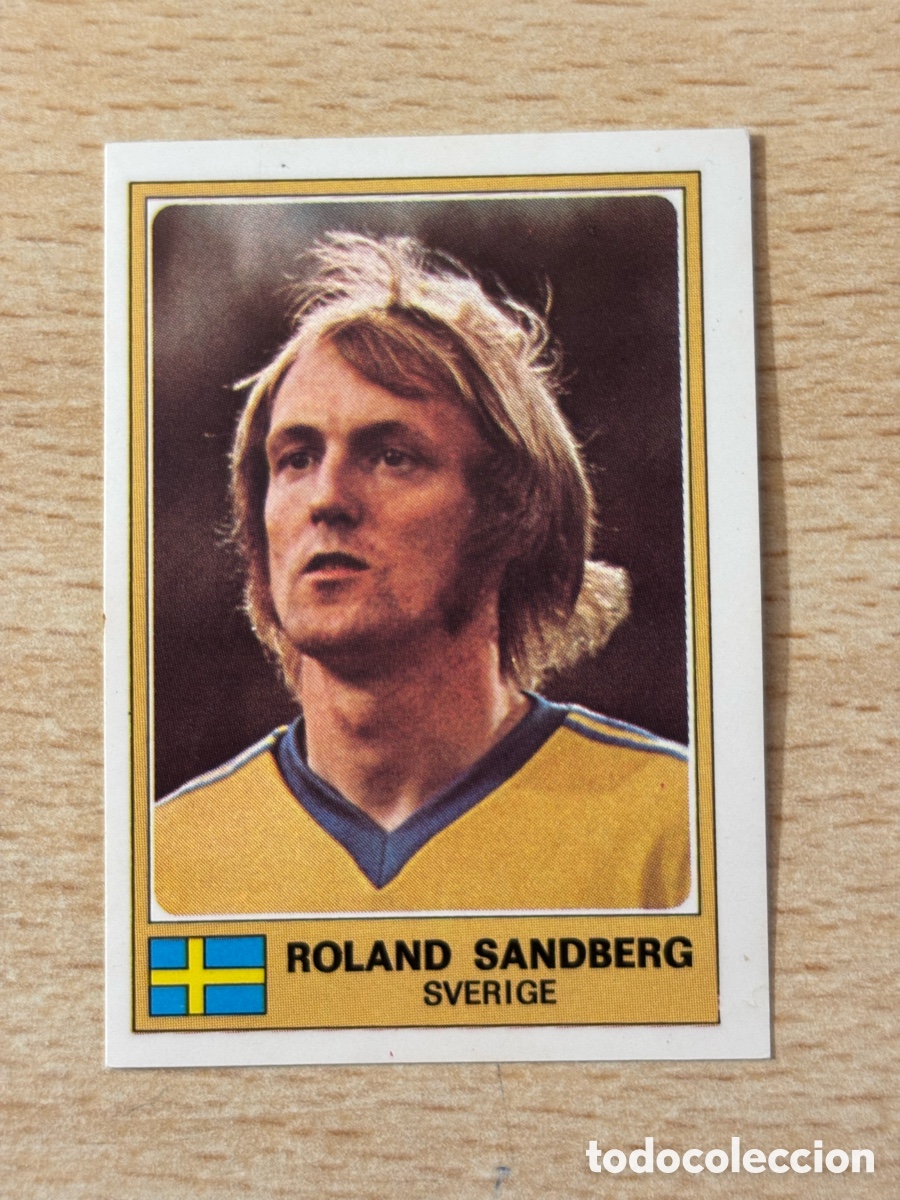 Cromos de F&uacute;tbol: # 279 Roland Sandberg Suecia Euro Football 76 Panini sin pegar