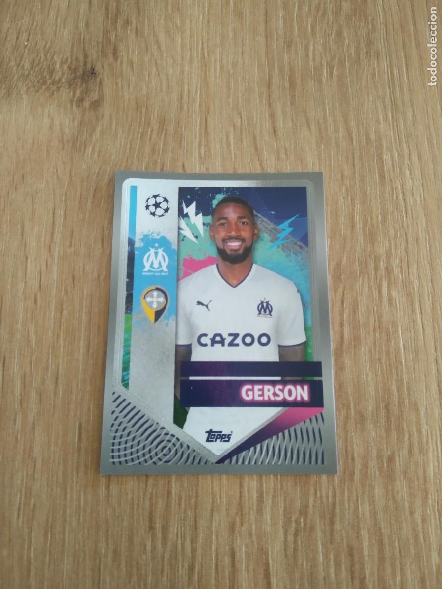Figurine di Calcio: 340 GERSON OLYMPIQUE MARSELLA CROMO FUTBOL UEFA CHAMPIONS LEAGUE 2022-2023 TOPPS 22-23
