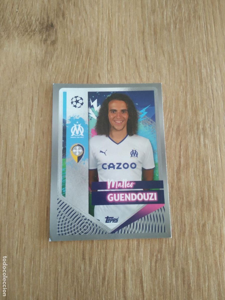 Figurine di Calcio: 341 GUENDOUZI OLYMPIQUE MARSELLA CROMO FUTBOL UEFA CHAMPIONS LEAGUE 2022-2023 TOPPS 22-23