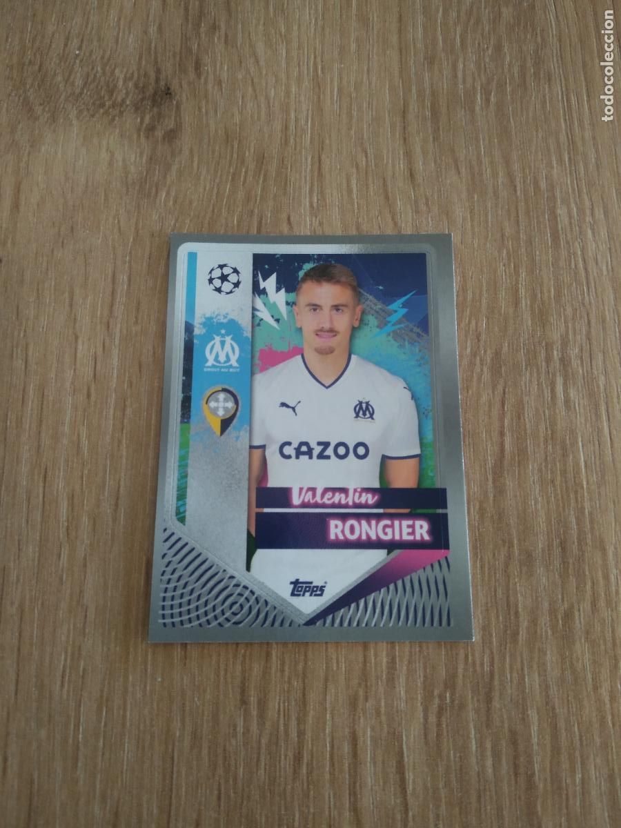 Figurine di Calcio: 342 VALENTIN RONGIER OLYMPIQUE MARSELLA CROMO FUTBOL UEFA CHAMPIONS LEAGUE 2022-2023 TOPPS 22-23