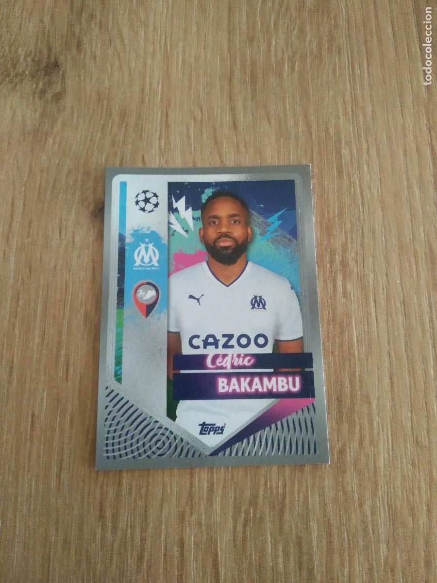 Figurine di Calcio: 345 BAKAMBU OLYMPIQUE MARSELLA CROMO FUTBOL UEFA CHAMPIONS LEAGUE 2022-2023 TOPPS 22-23