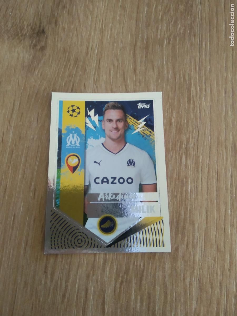 Figurine di Calcio: 346 ARKADIUSZ MILIK OLYMPIQUE MARSELLA CROMO FUTBOL UEFA CHAMPIONS LEAGUE 2022-2023 TOPPS 22-23