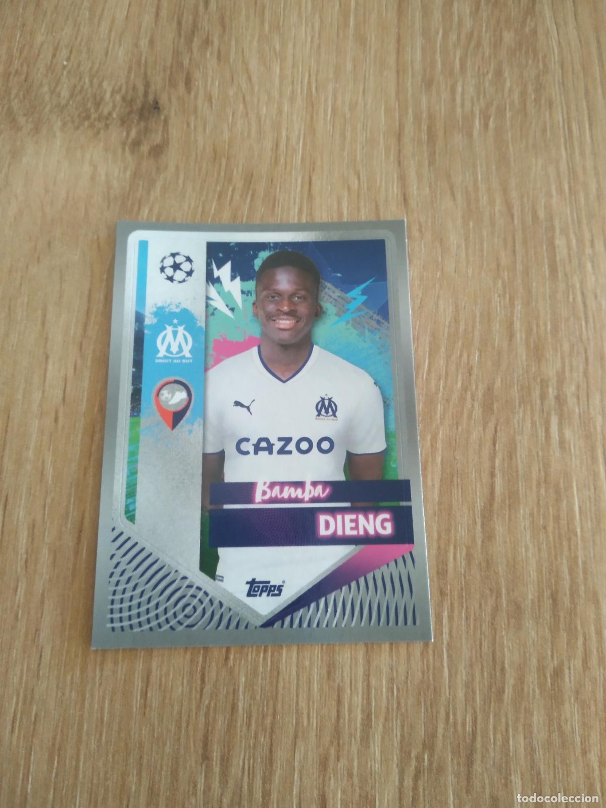 Figurine di Calcio: 347 BAMBA DIENG OLYMPIQUE MARSELLA CROMO FUTBOL UEFA CHAMPIONS LEAGUE 2022-2023 TOPPS 22-23