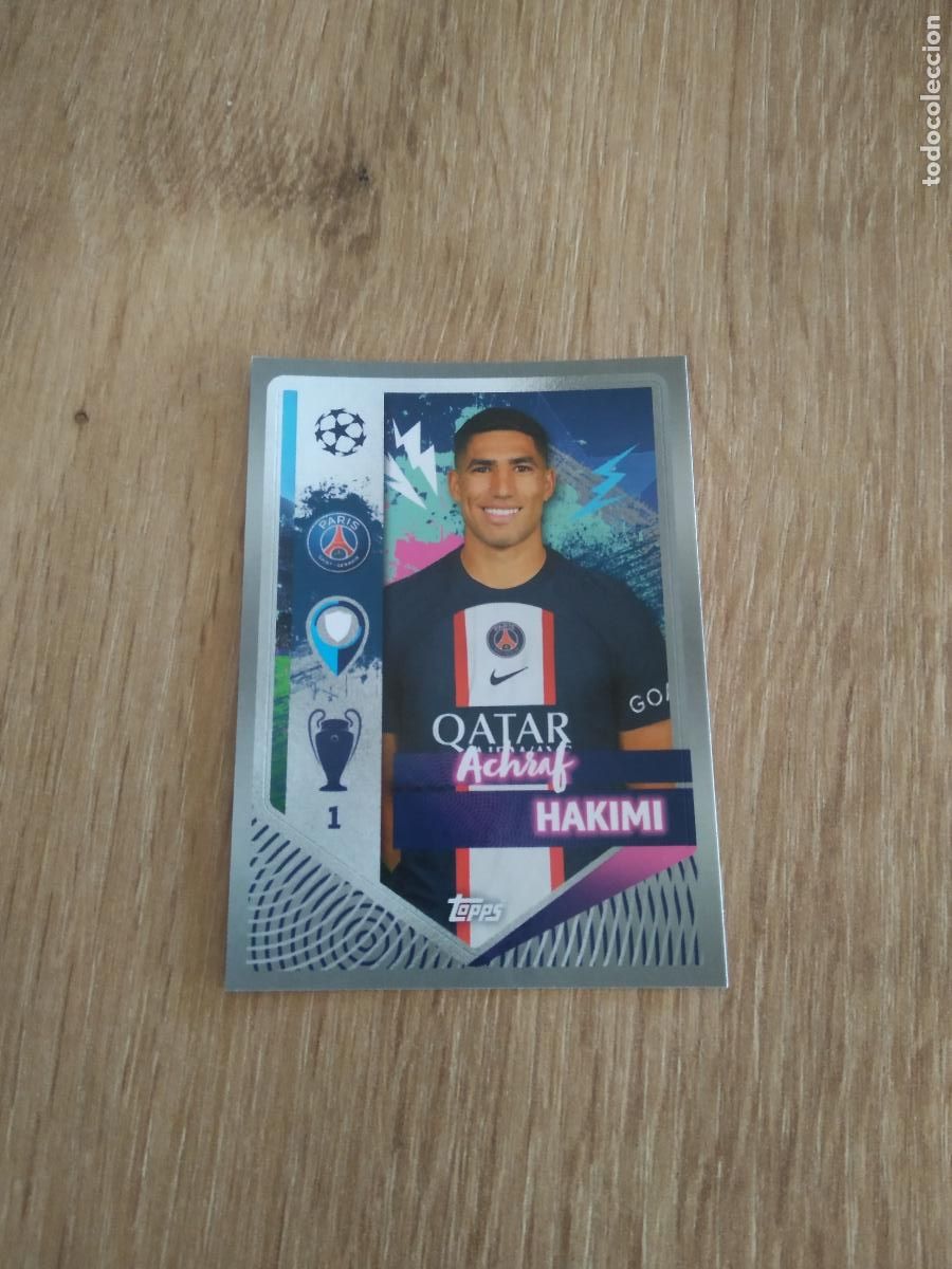 Cromos de F&uacute;tbol: 352 ACHRAF HAKIMI PARIS SAINT GERMAIN CROMO FUTBOL UEFA CHAMPIONS LEAGUE 2022-2023 TOPPS 22-23