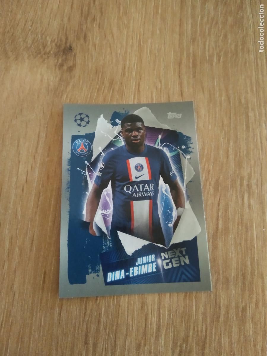 Cromos de F&uacute;tbol: 367 JUNIOR DINA-EBIMBE PARIS SAINT GERMAIN CROMO FUTBOL UEFA CHAMPIONS LEAGUE 2022-2023 TOPPS 22-23