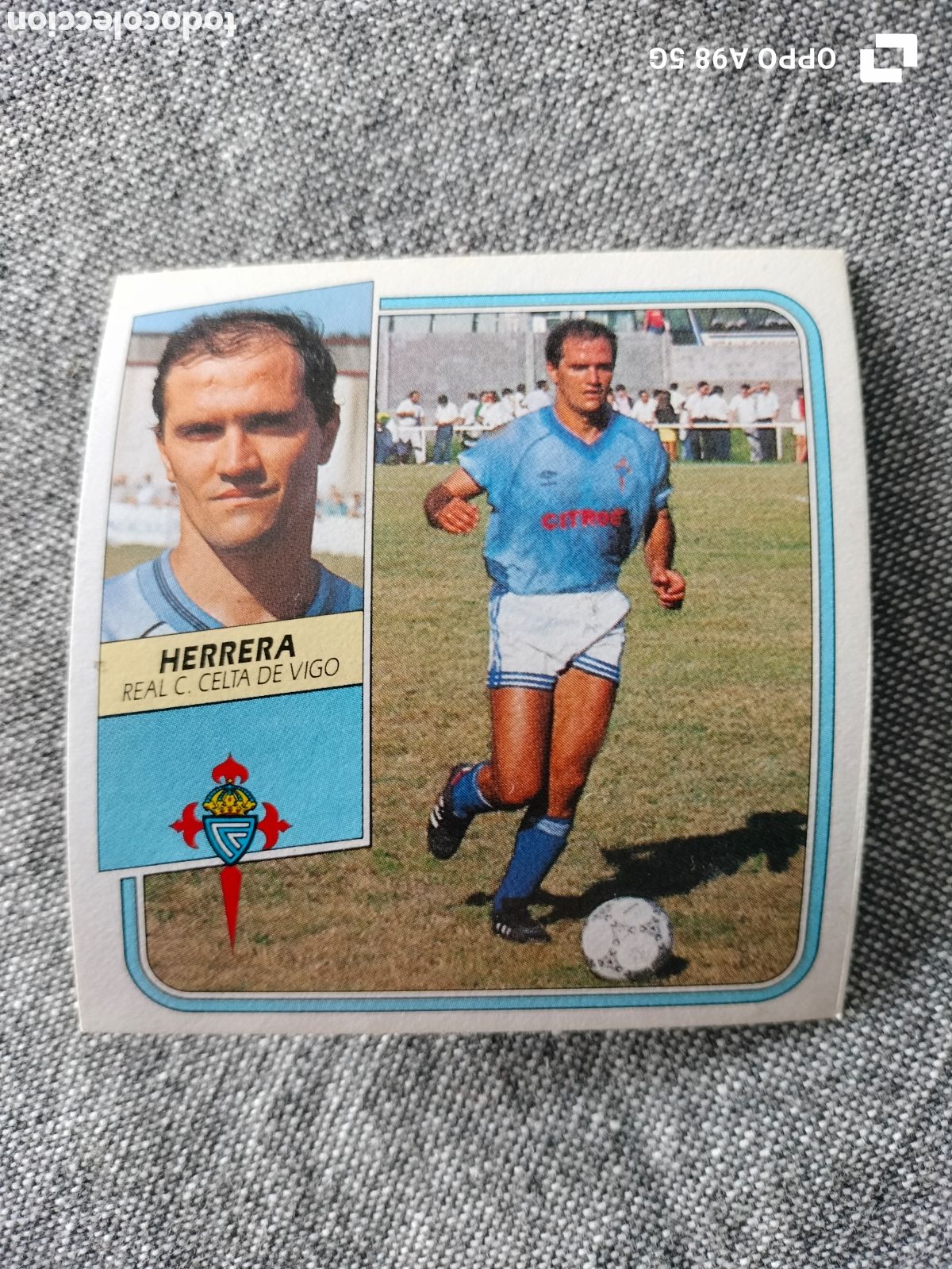 Cromos de F&uacute;tbol: Cromo baja Herrera Celta Ediciones Este liga temporada 89 90 1989 1990