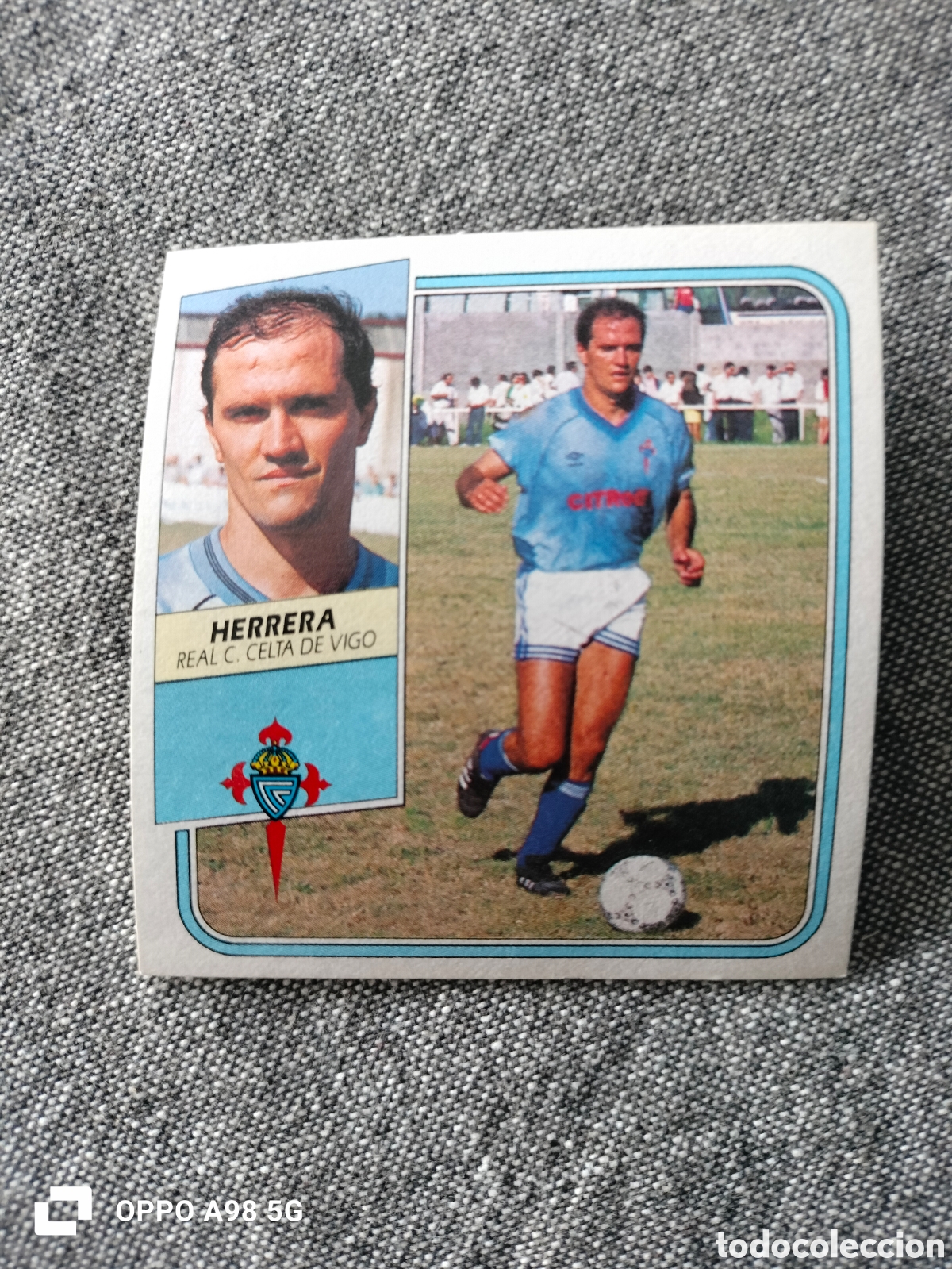 Cartes &agrave; collectionner de Football: Cromo baja Herrera Celta Ediciones Este liga temporada 89 90 1989 1990