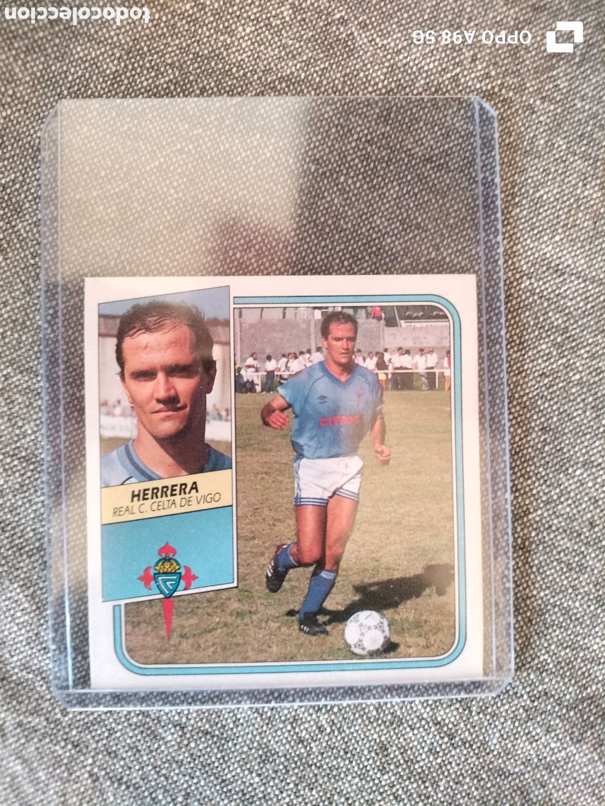 Cromos de F&uacute;tbol: Cromo baja Herrera Celta Ediciones Este liga temporada 89 90 1989 1990