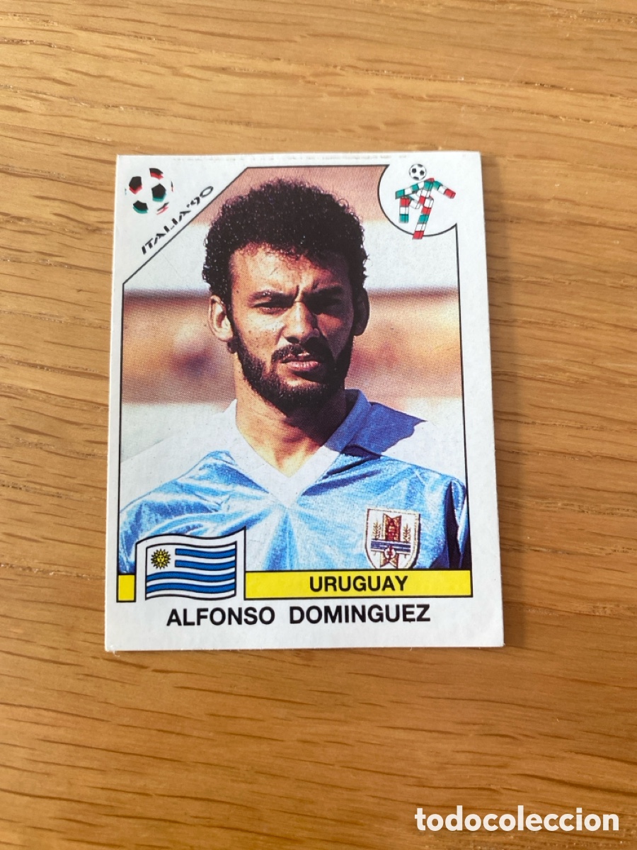 Fu&szlig;ball-Sticker: Cromo panini mundial Italia 90 n&uacute;mero 371 Dom&iacute;nguez - Stickers album world cup Italy 1990