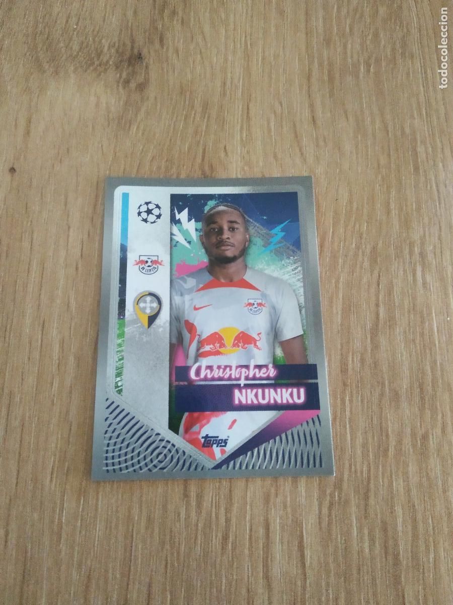 Football Stickers: 381 NKUNKU LEIPZIG CROMO FUTBOL UEFA CHAMPIONS LEAGUE 2022-2023 TOPPS 22-23