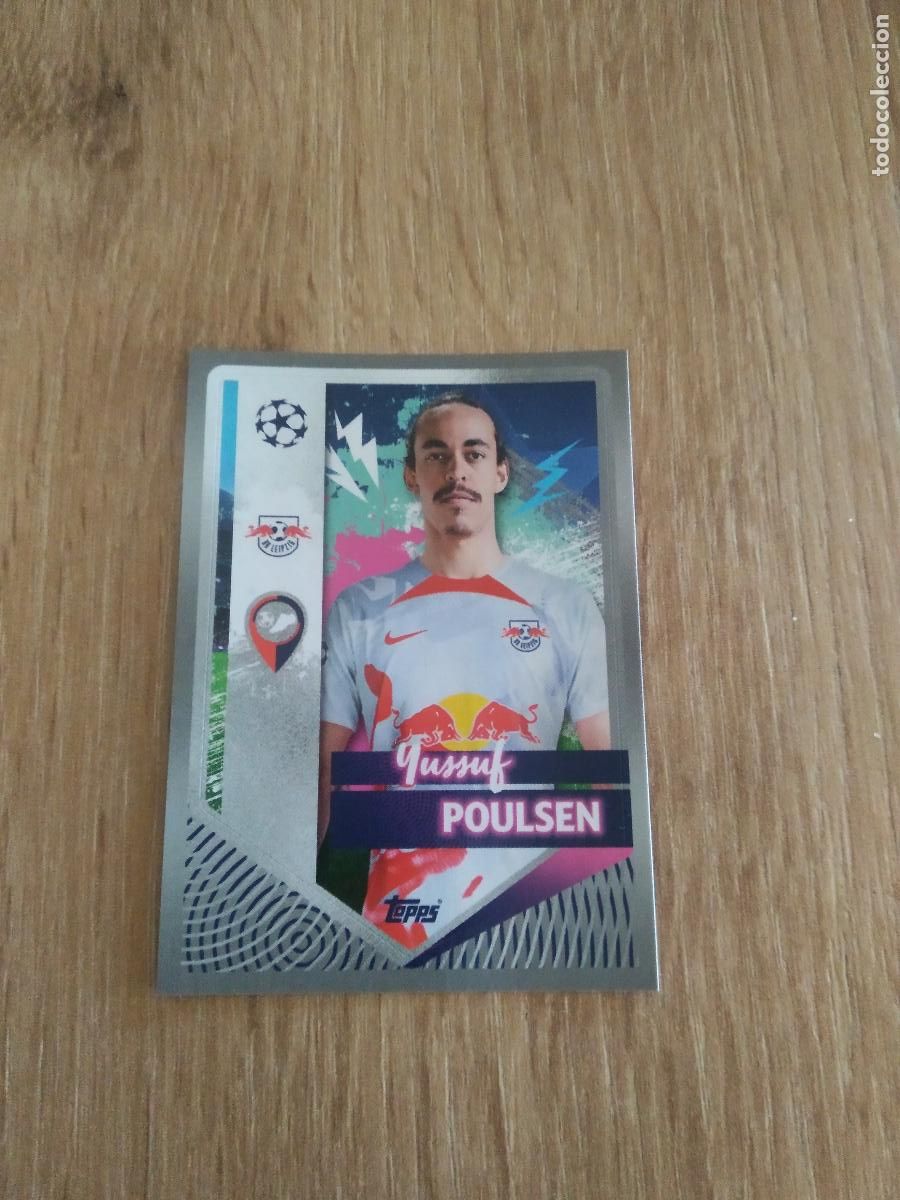 Football Stickers: 384 POULSEN LEIPZIG CROMO FUTBOL UEFA CHAMPIONS LEAGUE 2022-2023 TOPPS 22-23