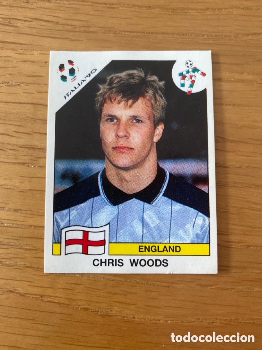 Cromos de F&uacute;tbol: Cromo panini mundial Italia 90 n&uacute;mero 384 Woods - Stickers album world cup Italy 1990