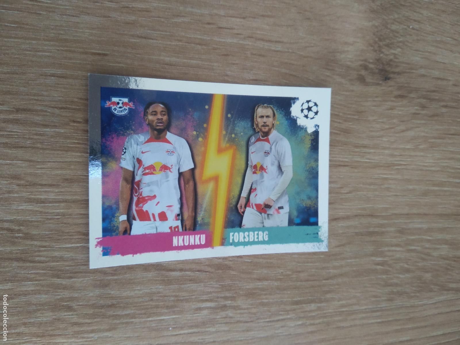 Fu&szlig;ball-Sticker: 386 NKUNKU FORSBERG LEIPZIG CROMO FUTBOL UEFA CHAMPIONS LEAGUE 2022-2023 TOPPS 22-23