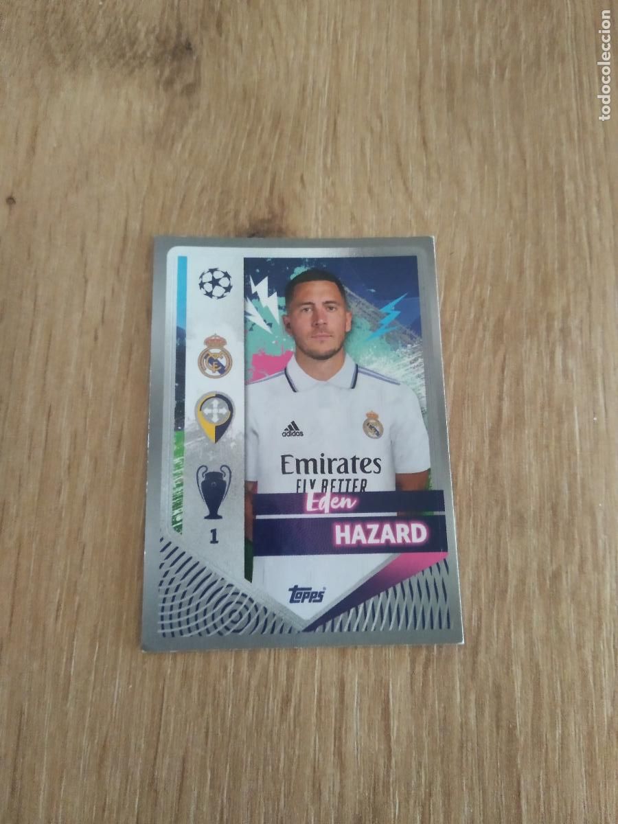 Fu&szlig;ball-Sticker: 395 HAZARD REAL MADRID CROMO FUTBOL UEFA CHAMPIONS LEAGUE 2022-2023 TOPPS 22-23