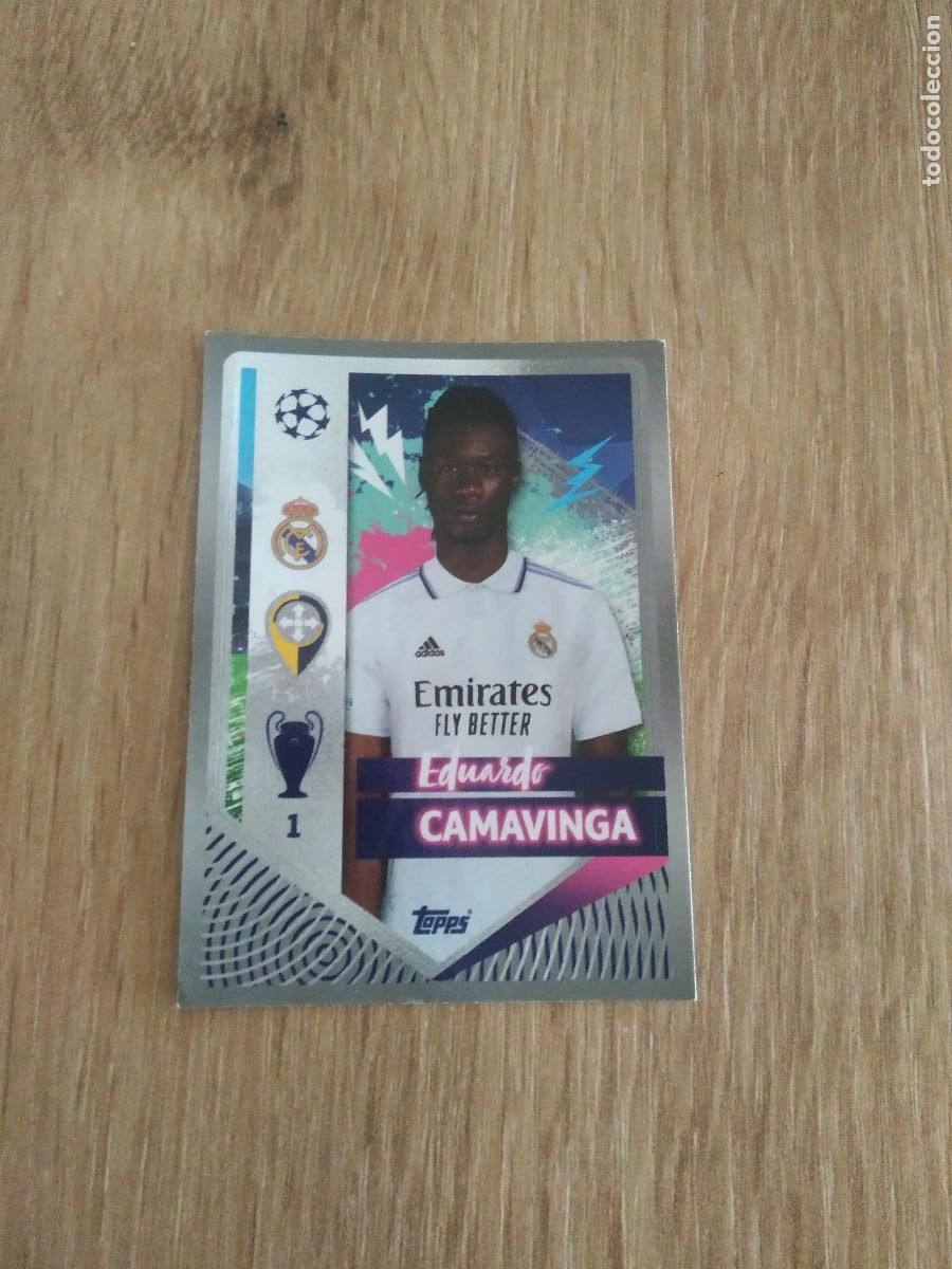 Football Stickers: 397 CAMAVINGA REAL MADRID CROMO FUTBOL UEFA CHAMPIONS LEAGUE 2022-2023 TOPPS 22-23