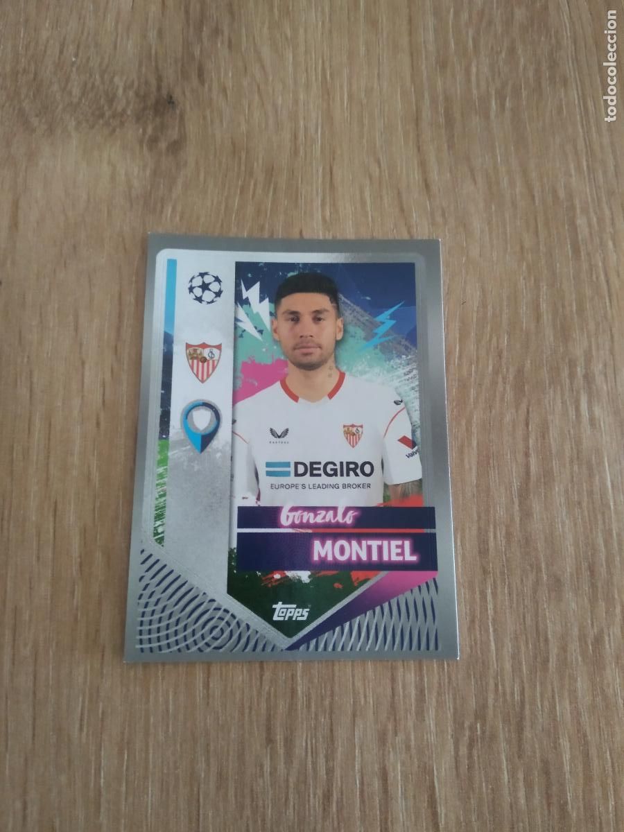 Cromos de F&uacute;tbol: 406 GONZALO MONTIEL SEVILLA CROMO FUTBOL UEFA CHAMPIONS LEAGUE 2022-2023 TOPPS 22-23