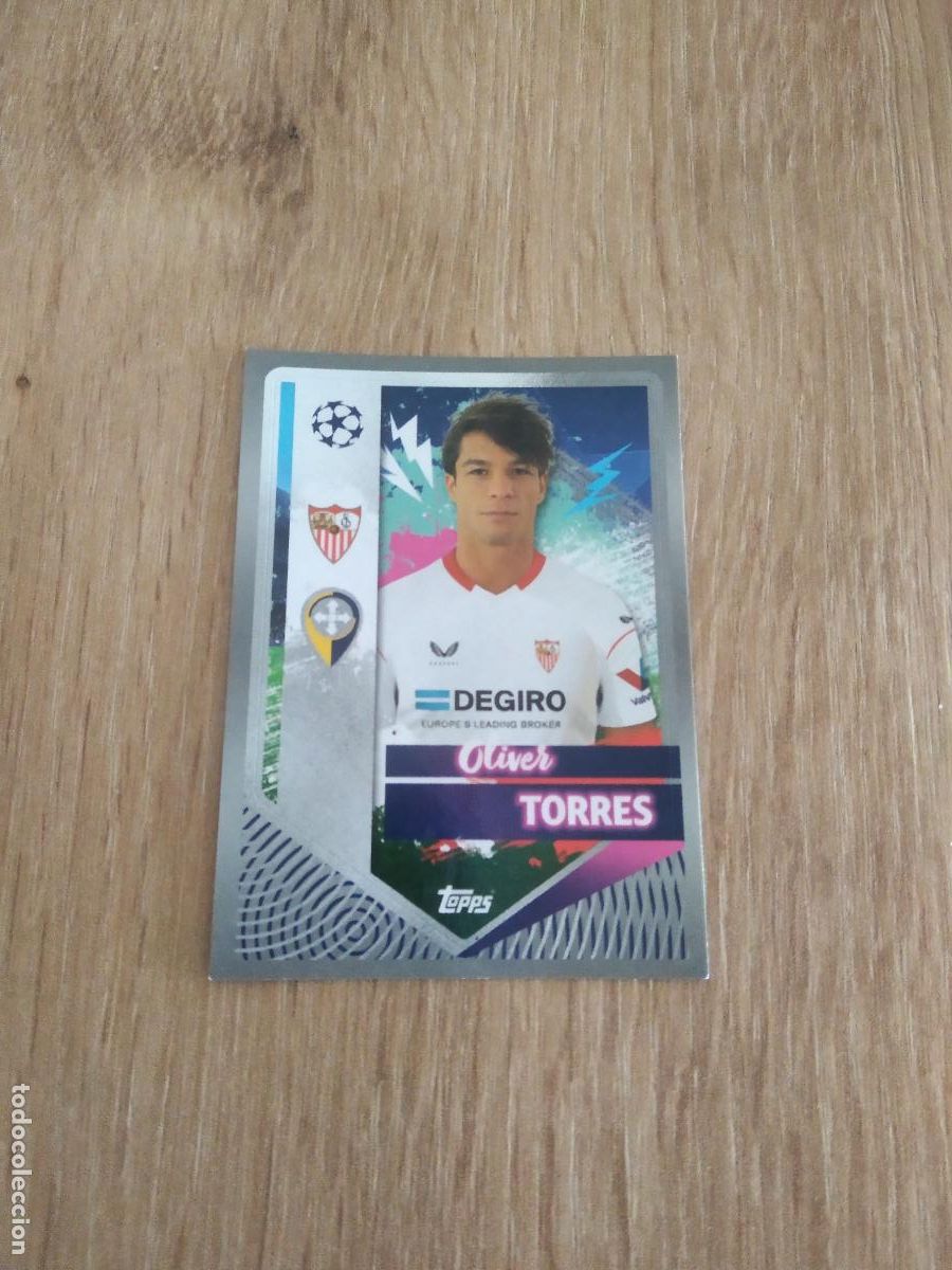 Cromos de F&uacute;tbol: 411 OLIVER TORRES SEVILLA CROMO FUTBOL UEFA CHAMPIONS LEAGUE 2022-2023 TOPPS 22-23