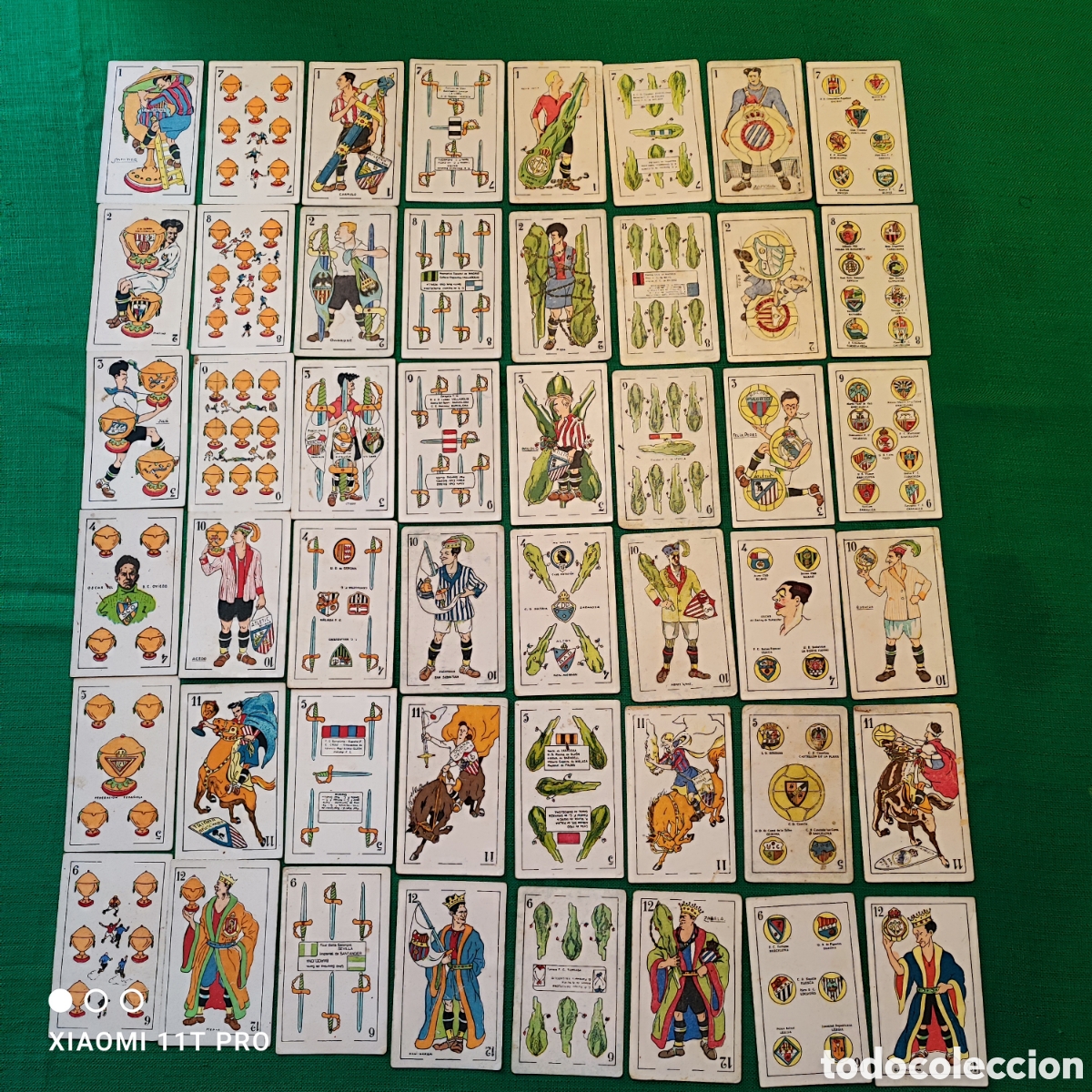 Fu&szlig;ball-Sticker: Naipes futbol, baraja futbolistas, cromos chocolates Orthi Tarragona