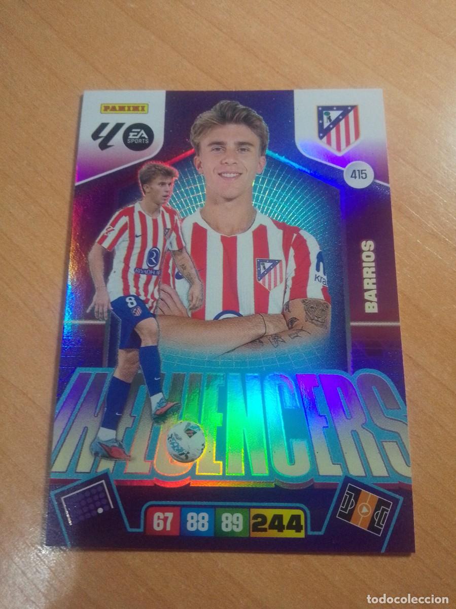 Cromos de Futebol: 415 BARRIOS INFLUENCERS DEL ATL&Eacute;TICO DE MADRID 25 26 ADRENALYN XL 2025 2026