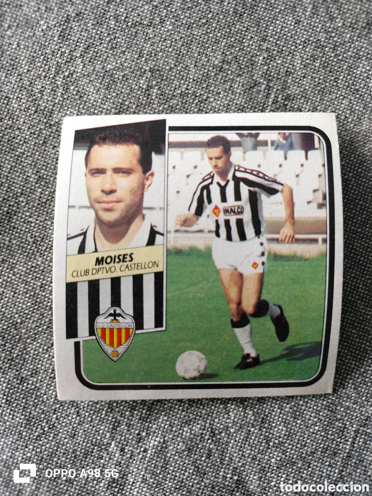 Fu&szlig;ball-Sticker: Cromo fichaje 32 Mois&eacute;s Castell&oacute;n Ediciones Este liga temporada 89 90 1989 1990