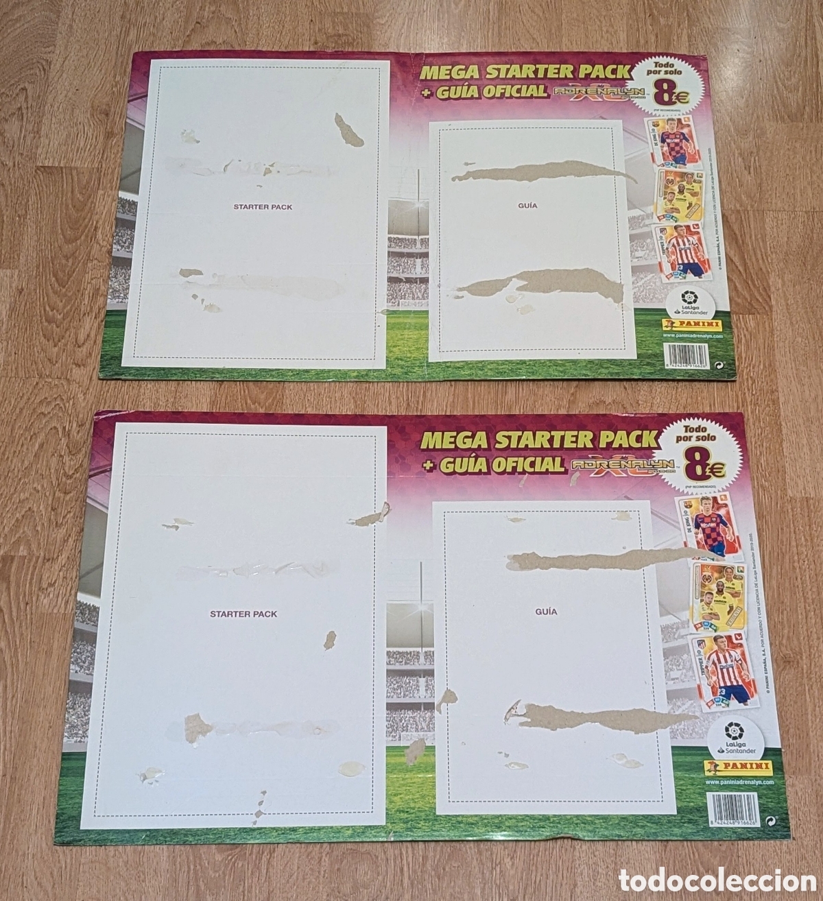 Cromos de F&uacute;tbol: Cartones publicitarios Mega Starter Pack + Guia Oficial. Adrenalyn XL. Panini. 2019/20