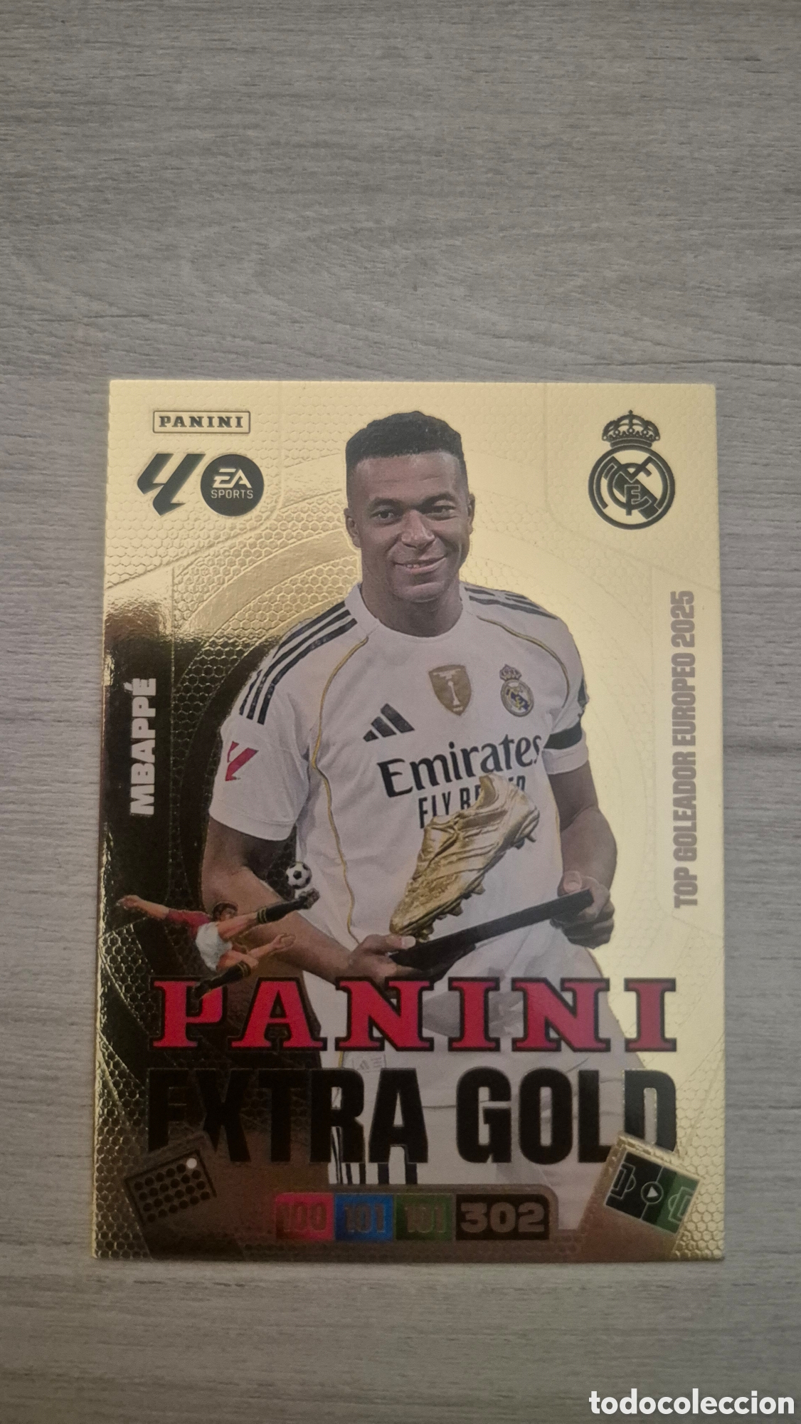 Cromos de F&uacute;tbol: Extragold Mbappe Adrenalyn 25/26