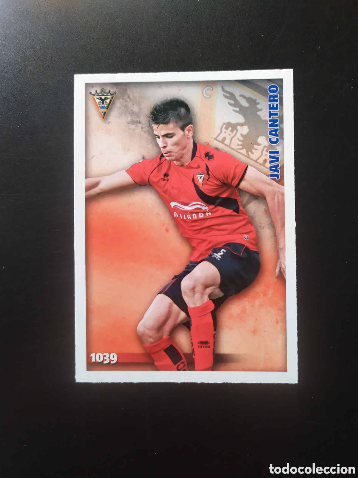 Cromos de F&uacute;tbol: Mundicromo fichas Liga 2014 2015 14 15 Javi Cantero n&deg; 1039 Mirandes