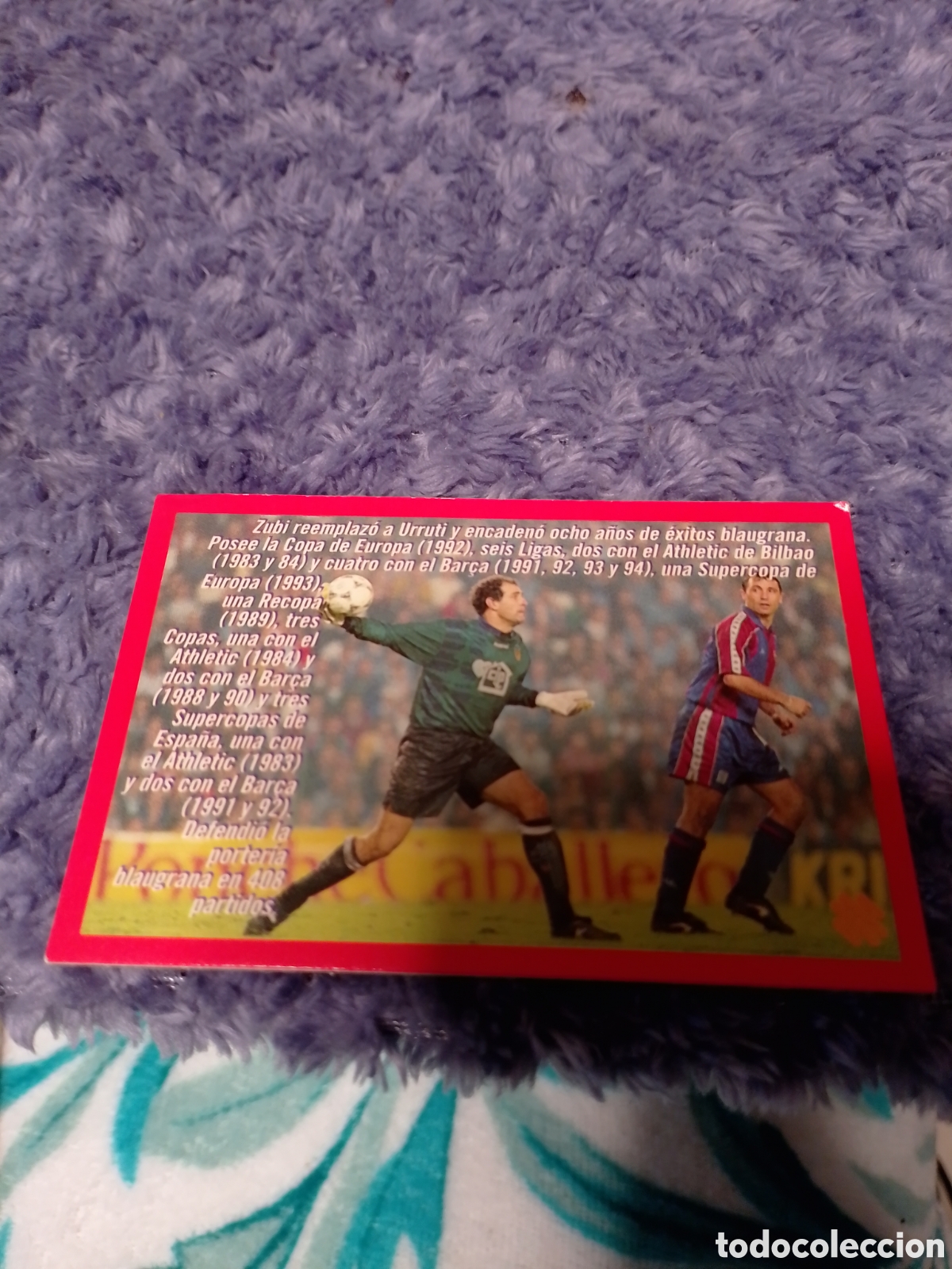 Cromos de F&uacute;tbol: carta mundo deportivo fc barcelona