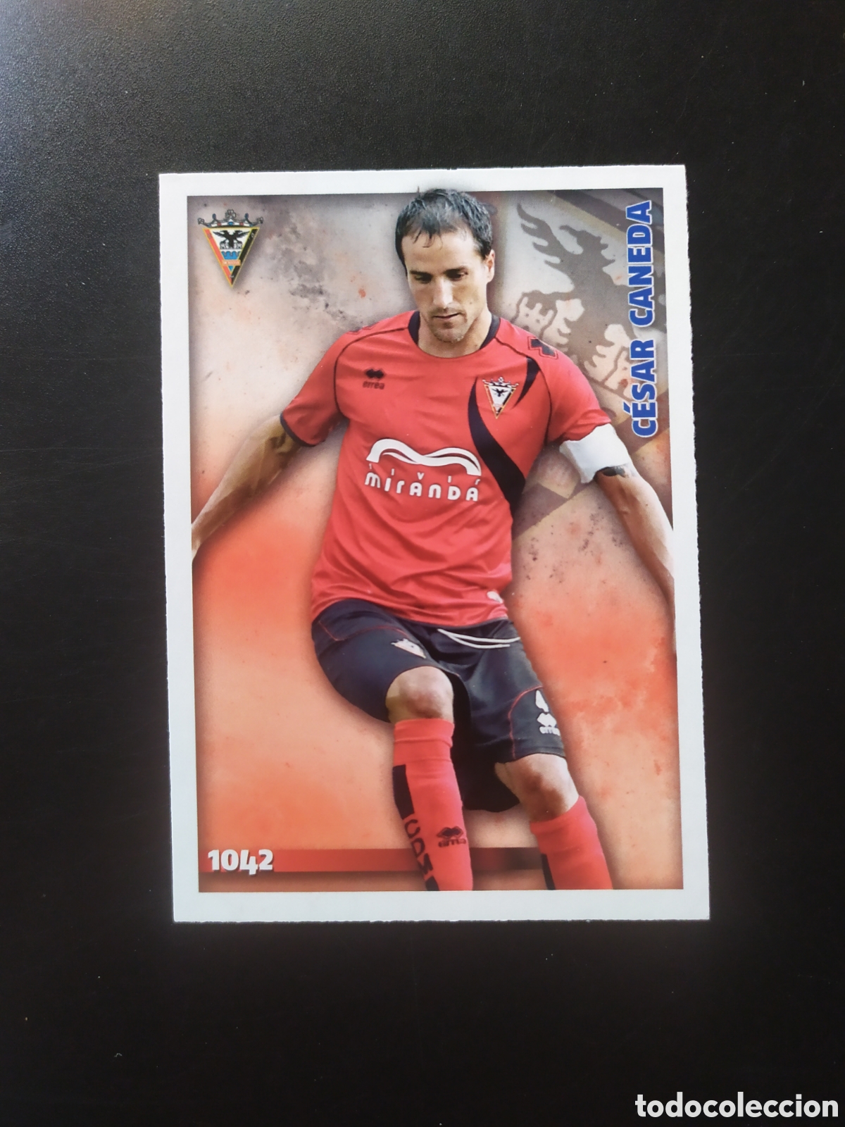 Figurine di Calcio: Mundicromo fichas Liga 2014 2015 14 15 C&eacute;sar Caneda n&deg; 1042 Mirandes