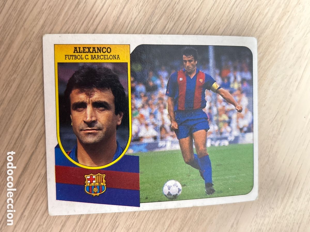 Figurine di Calcio: ALEXANCO F. C. BARCELONA LIGA ESTE 1991 1992 91 92 CARTON NUNCA PEGADO SIN PEGAR