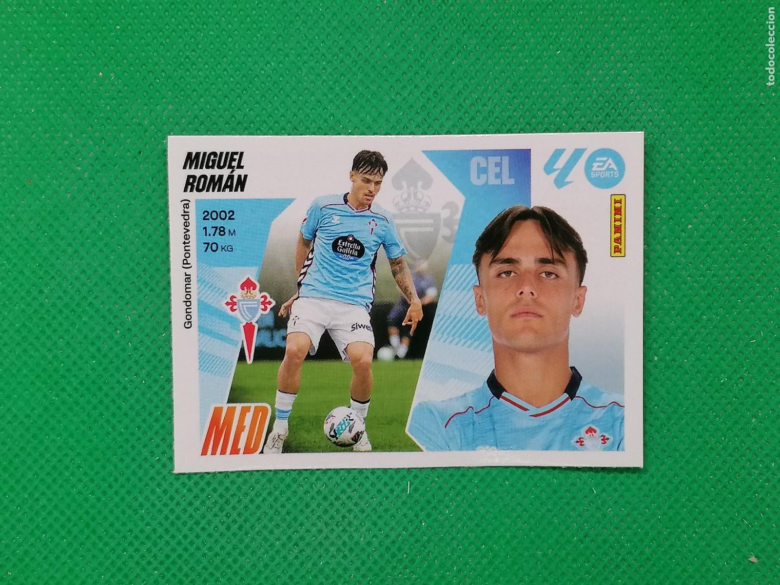 Cartes &agrave; collectionner de Football: 11 MIGUEL ROMAN CELTA MERCADO INVIERNO ⚽ PANINI LIGA ESTE 25 26 2025 2026 ⚽