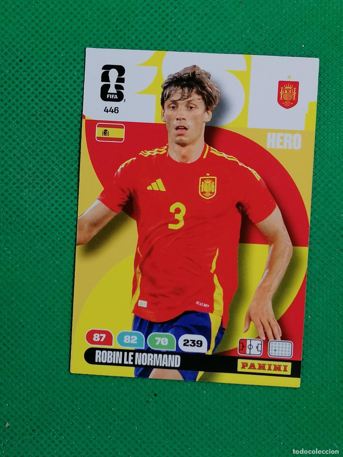 Fu&szlig;ball-Sticker: 446 ROBIN LE NORMAND ESPA&Ntilde;A HERO ⚽ PANINI ADRENALYN FIFA WORLD CUP 26 2026 ⚽