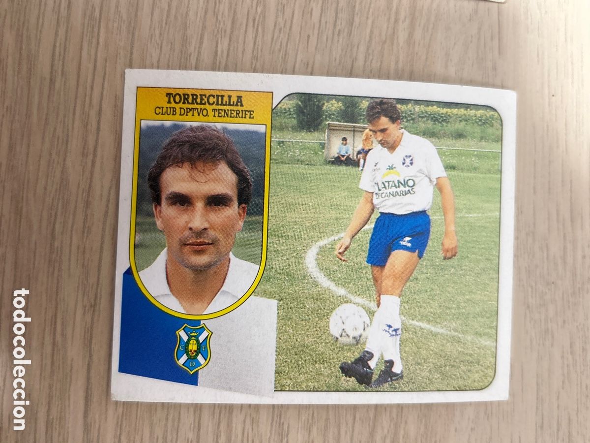 Football Stickers: TORRECILLA C. D. TENERIFE LIGA ESTE 1991 1992 91 92 CARTON SIN PEGAR NUNCA PEGADO