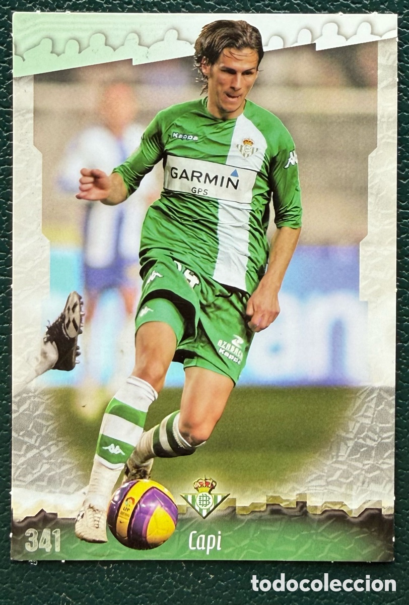 Cromos de F&uacute;tbol: 341 CAPI REAL BETIS FICHAS ALBUM MUNDICROMO 2008 2009 08 09