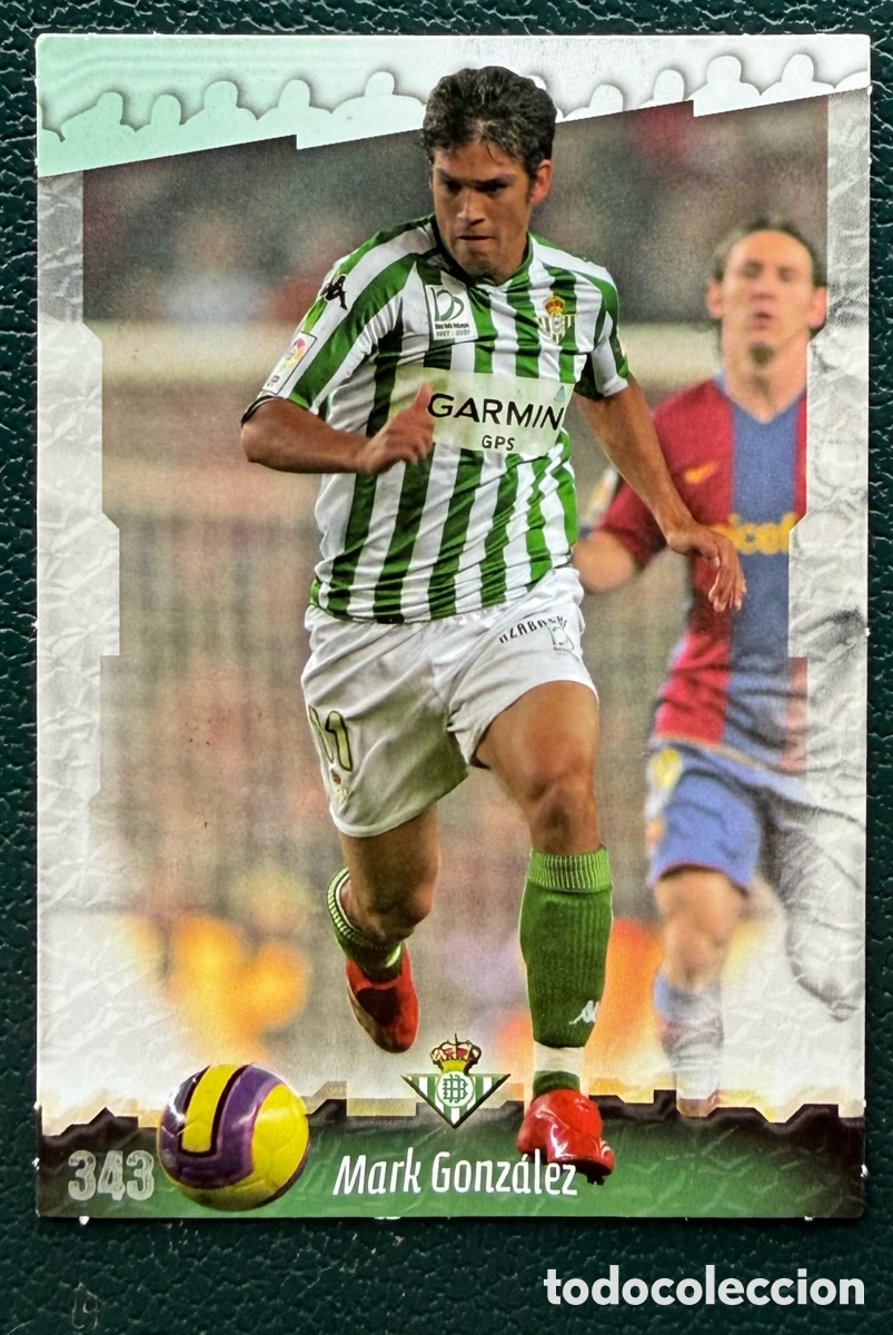 Cromos de F&uacute;tbol: 343 MARK GONZALEZ REAL BETIS FICHAS ALBUM MUNDICROMO 2008 2009 08 09