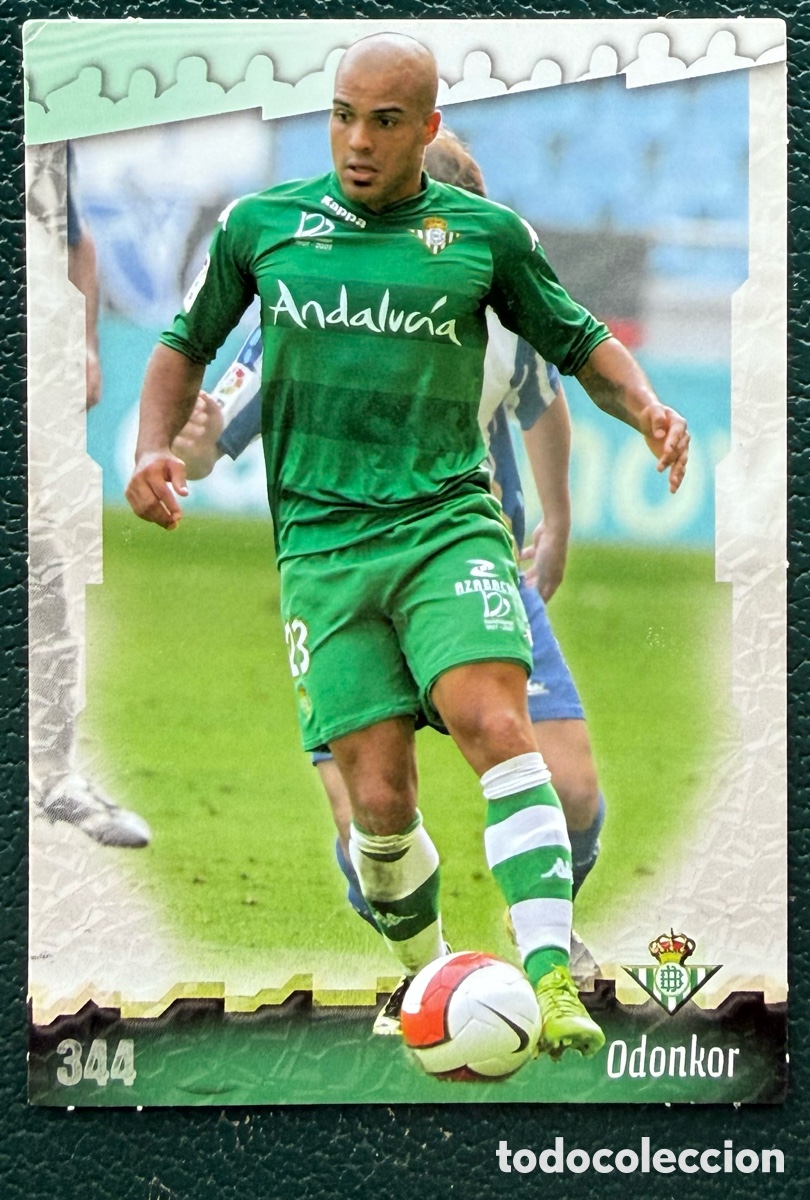 Cromos de F&uacute;tbol: 344 ODONKOR REAL BETIS FICHAS ALBUM MUNDICROMO 2008 2009 08 09