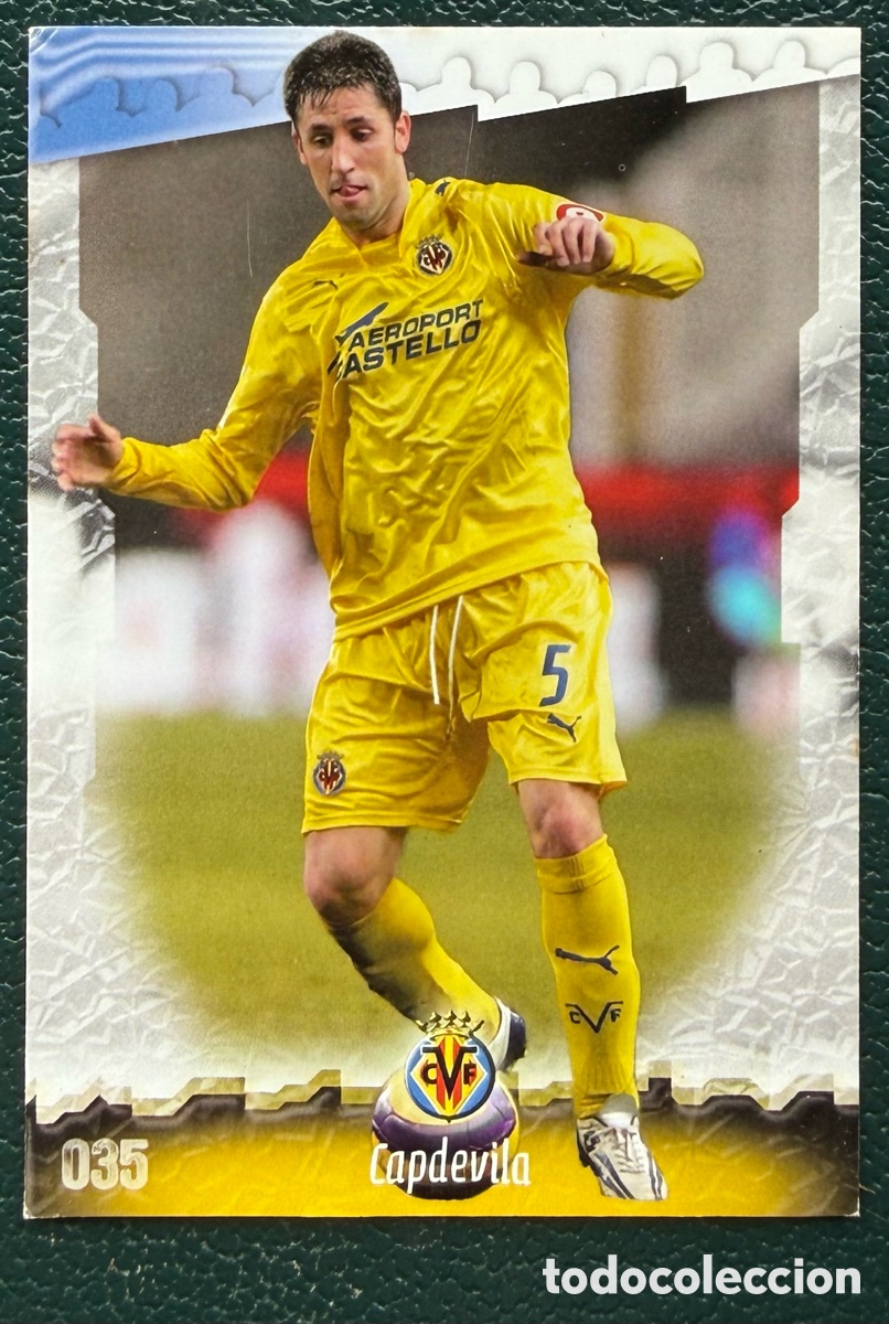 Fu&szlig;ball-Sticker: 35 CAPDEVILA ERROR VILLARREAL CF FICHAS ALBUM MUNDICROMO 2008 2009 08 09