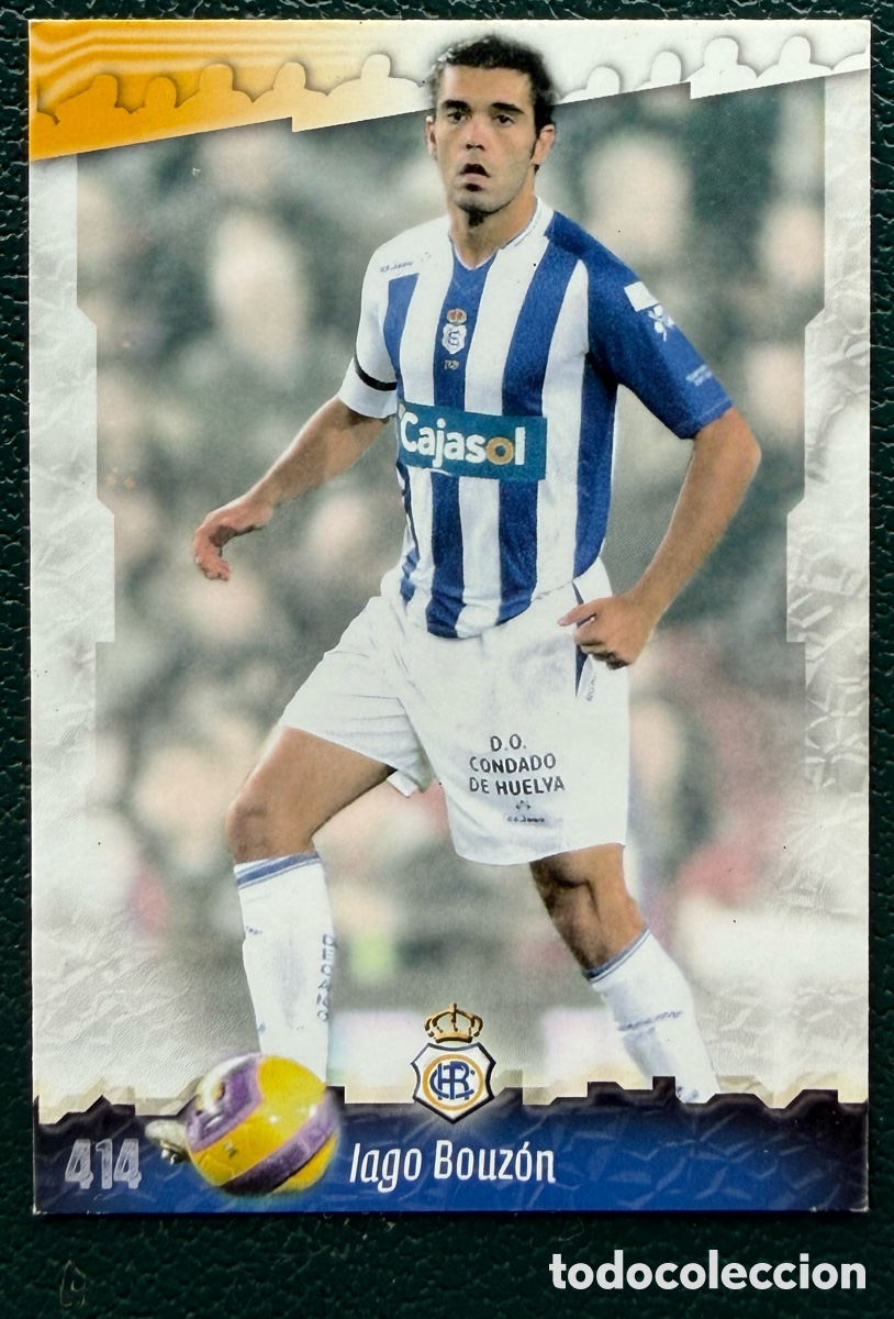 Cromos de f&uacute;tbol: 414 IAGO BOUZON RECREATIVO DE HUELVA FICHAS ALBUM MUNDICROMO 2008 2009 08 09
