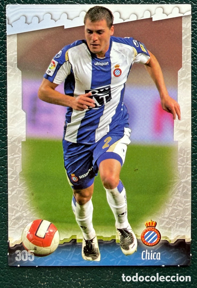 Cromos de f&uacute;tbol: 305 CHICA RCD ESPANYOL FICHAS ALBUM MUNDICROMO 2008 2009 08 09