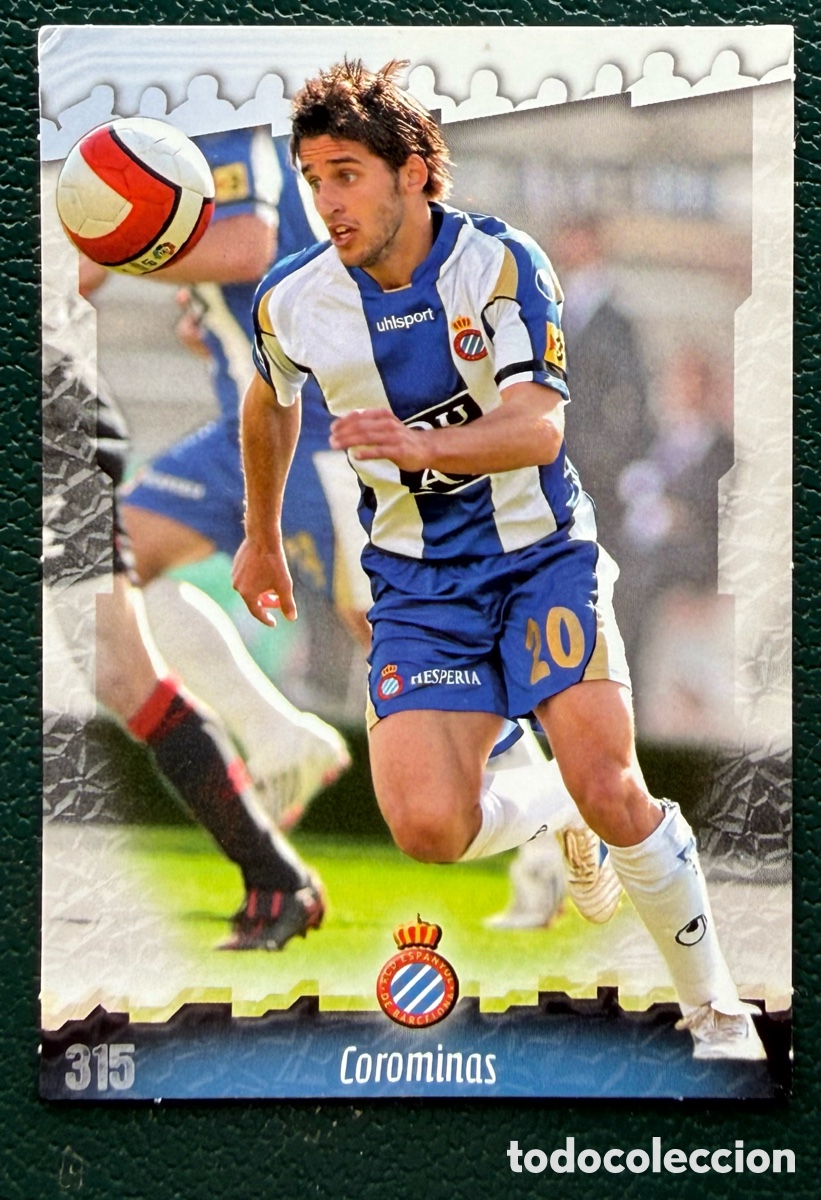 Fu&szlig;ball-Sticker: 315 COROMINAS RCD ESPANYOL FICHAS ALBUM MUNDICROMO 2008 2009 08 09