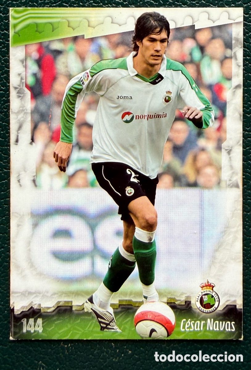 Figurine di Calcio: 144 CESAR NAVAS ERROR RACING DE SANTANDER FICHAS ALBUM MUNDICROMO 2008 2009 08 09